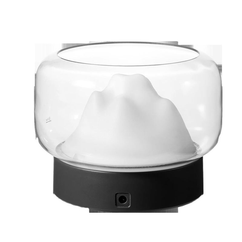 BPA-freier Aromadiffusor, 400 ml, Moutain View, Aromatherapie-Diffusor für ätherische Öle, mit warmer und farbiger LED-Lampe, Humidificador_voghion.com