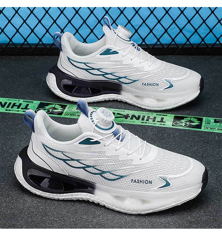 Nuove scarpe da ginnastica per adolescenti con bottoni rotanti a molla ammortizzanti Popcorn running shoes_voghion.com