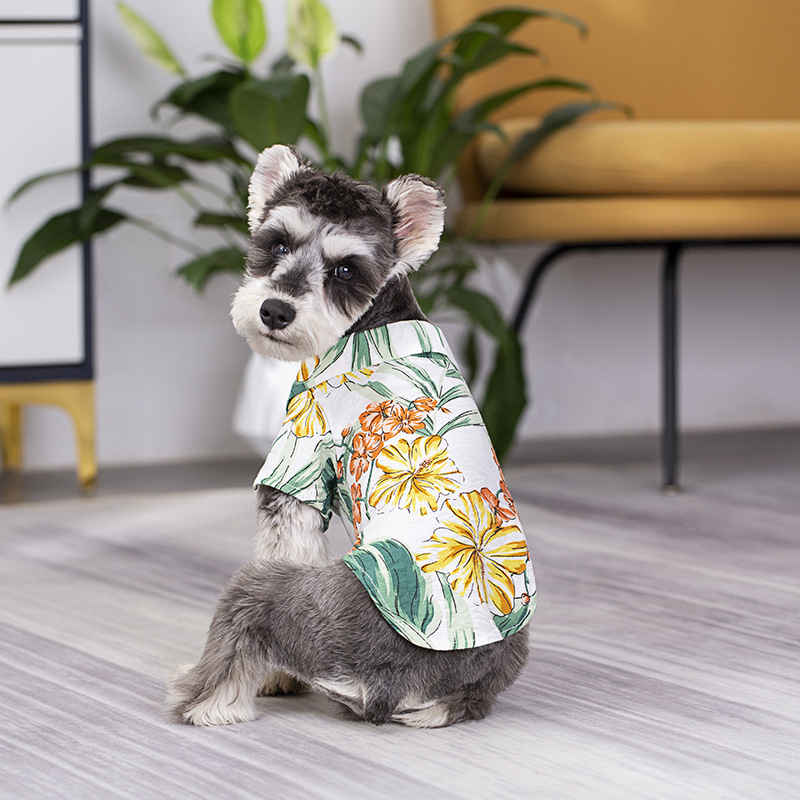 Nuovi vestiti, camicia casual da spiaggia hawaiana, outfit genitore-bambino, cane, animale domestico_voghion.com
