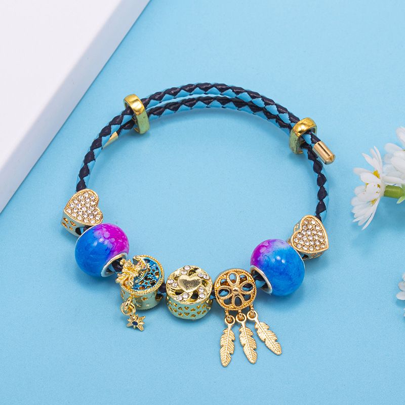 Charm Bracelets Top Layer Leather Cord Bracelet Free To Match All Match Bracelet Same Style Bracelet_voghion.com