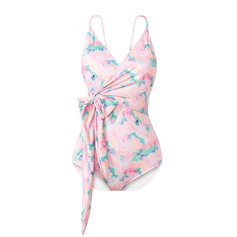 Momasong New Women's One-Piece Swimsuit Fashionable Strap Ins Waist Slimming Vacation Swimwear_voghion.com