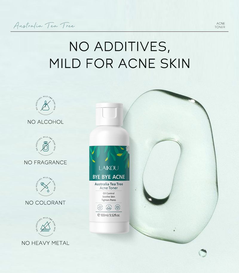 Toners Tea Tree Anti Acne Toner 100ml Hydrating Moisturizing Skin Care Products_voghion.com