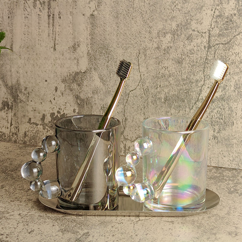 ACZT Menu Glass Mouthwash Set – Scandinavian Style, Modern Bathroom Essentials_voghion.com