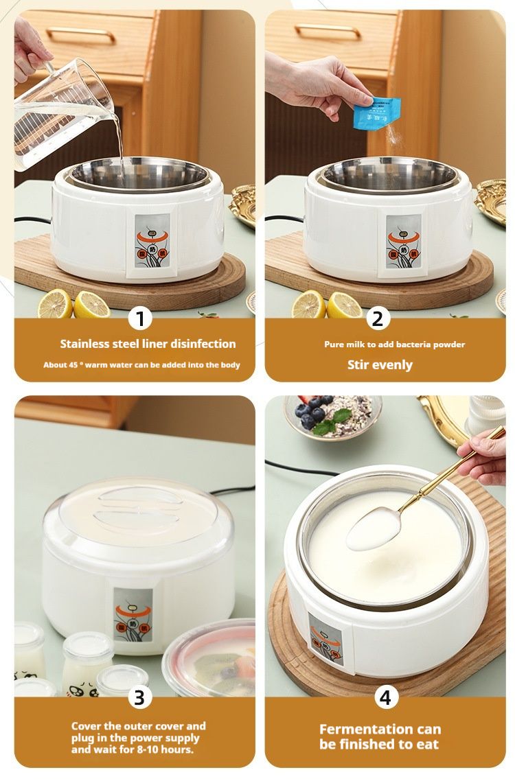 Yogurt Home completamente automatico 1.5L mini multifunzionale grande capacità vino di riso piccola fermentazione, tazza di divisione_voghion.com
