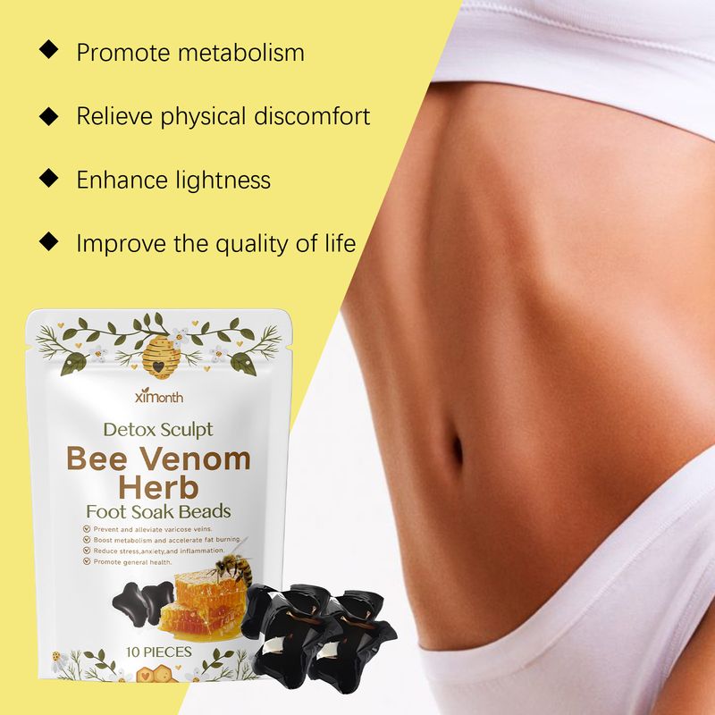 Fußbadperlen mit Bienengift wärmen und befeuchten den Körper, straffen die Haut und formen den Körper. Tägliche Pflege mit Fußbadperlen_voghion.com