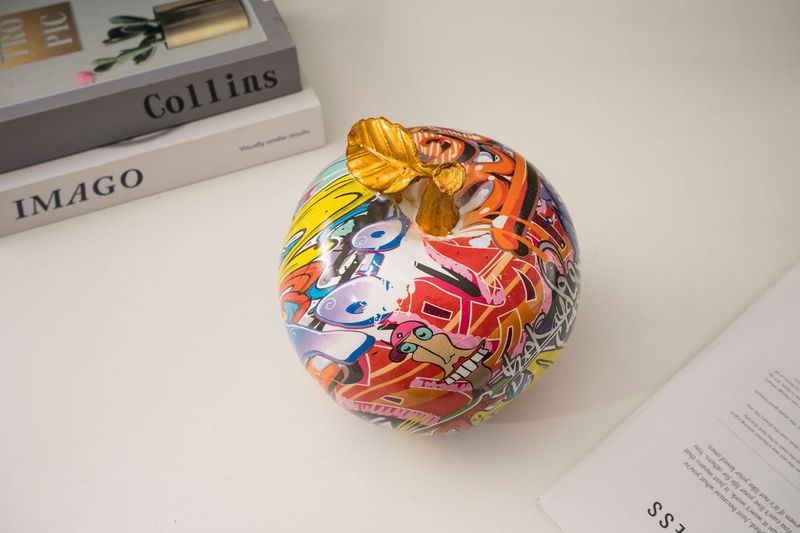 New Colorful Printed Ornament Creative Fruit Living Room Bookshelf Personalized Home Art Decoration_voghion.com