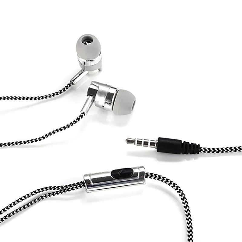 for Music 3.5mm Hands-free Earphone Mic Wired Earpiece In-ear Stereo Smart Phone_voghion.com