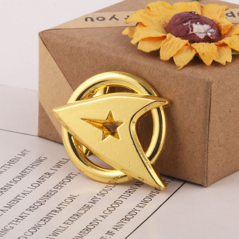 Star Trek Starship Travel Captain Rocket Alloy Brooch Badge_voghion.com