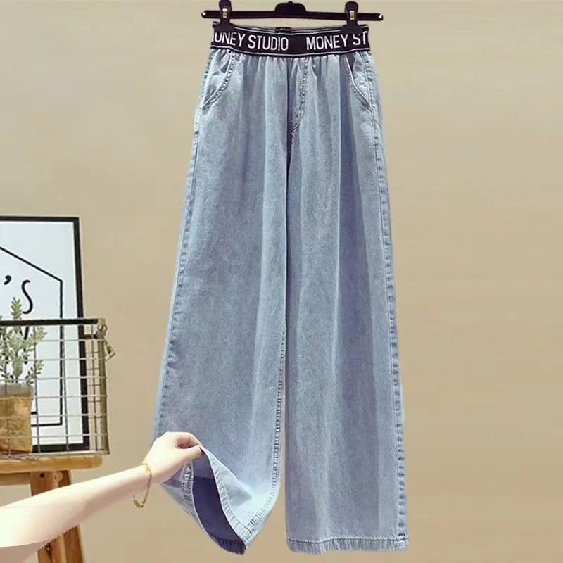 Dameklær Plus Size vårdress Damesøm todelt skjorte slankende jeans todelt sett_voghion.com