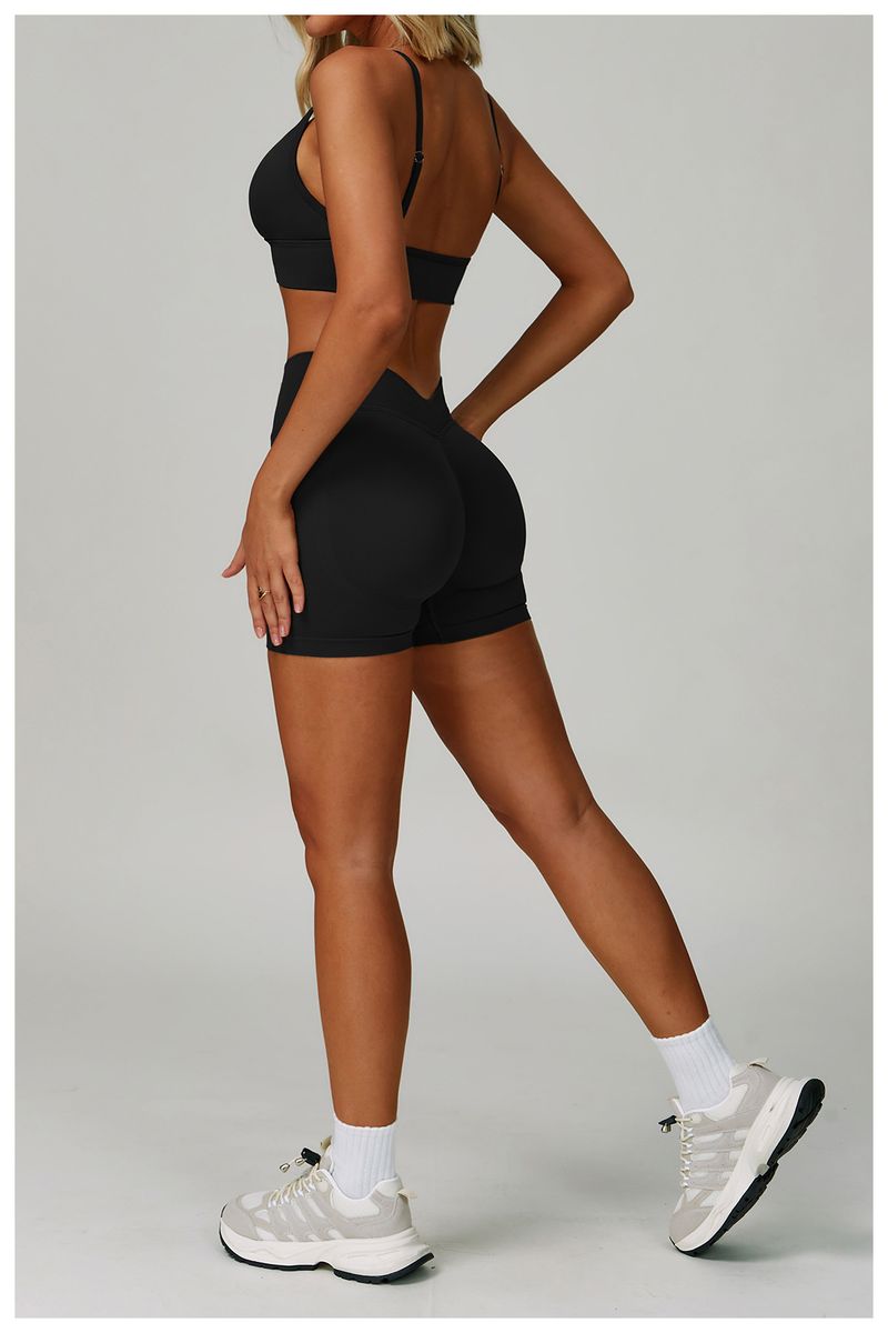 Naadloze yogaset met hoge taille - 3-delige workoutoutfit voor dames, vochtafvoerend en buikcontrole, perfect voor hardlopen, sportschool en buitenactiviteiten_voghion.com