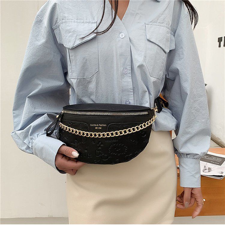 2021 nuova tendenza moda spalla tracolla catena in rilievo borsa a mano marsupio per donna_voghion.com