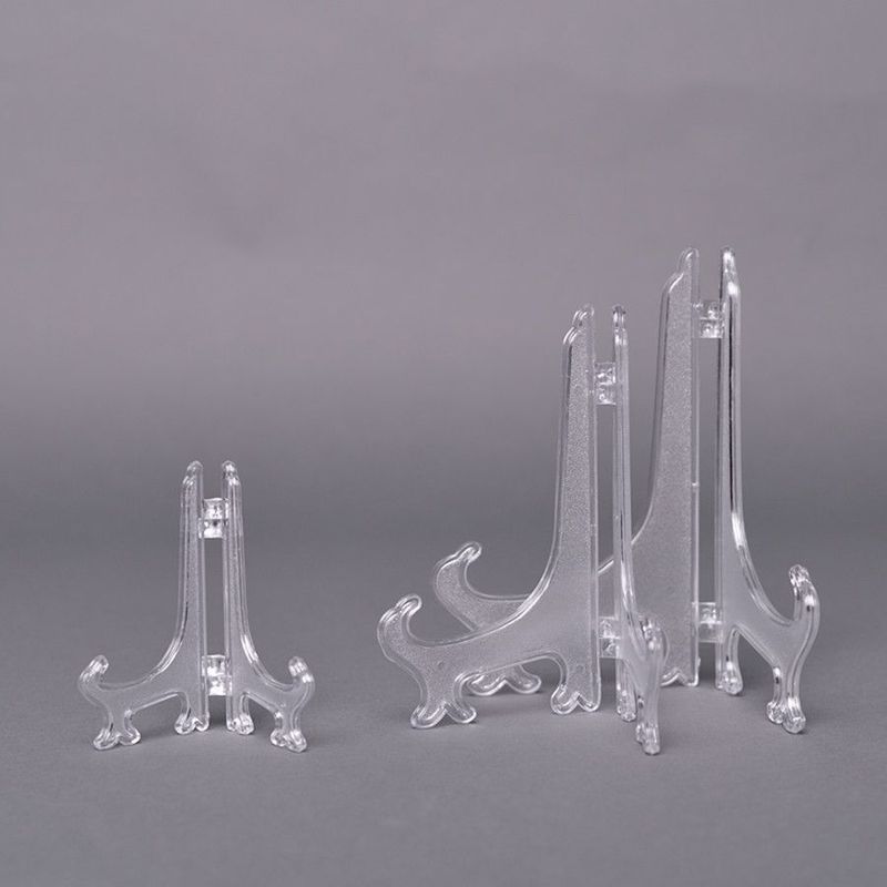 20-Pack Plastic Display Stands | Triangular Plate & Cake Stand Supports | Multi-Purpose Craft Organizer_voghion.com