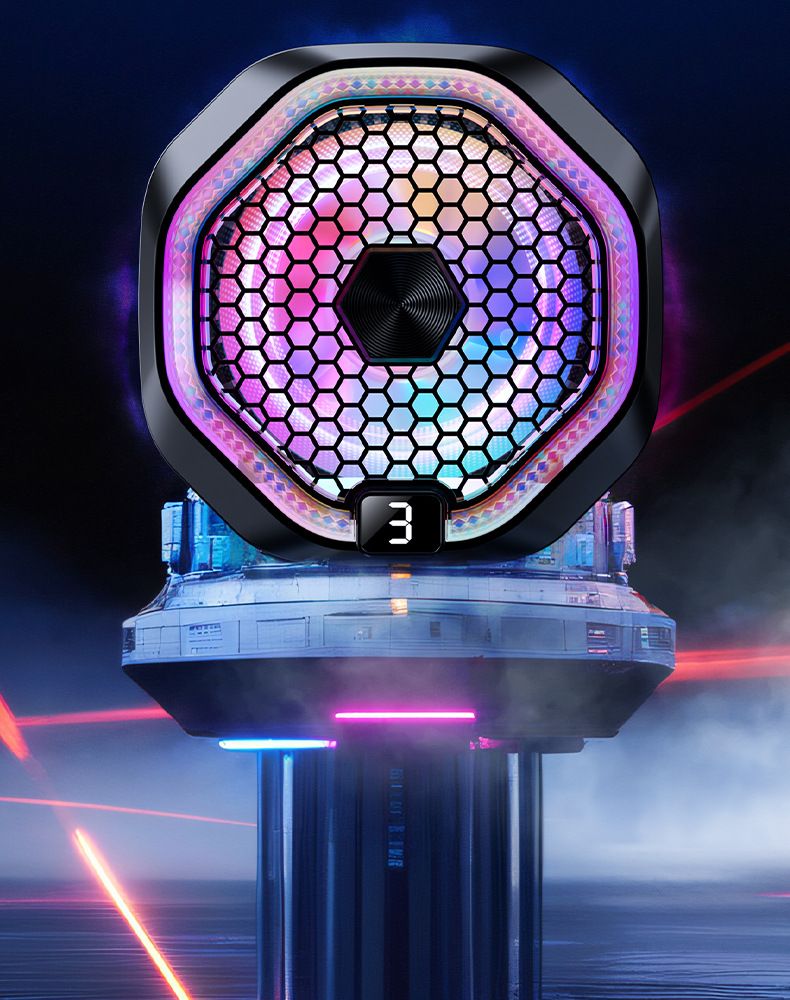 Supporto di raffreddamento magnetico per telefono - Base di raffreddamento a semiconduttore (-5℃) con luce RGB per giochi/streaming live_voghion.com