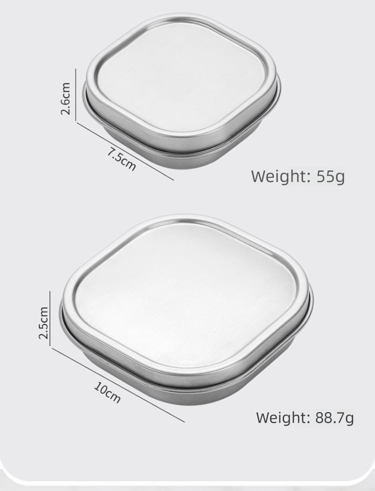 Praktischer, kleiner, tragbarer Pillenorganizer mit mehreren Fächern aus lebensmittelechtem Edelstahl 304 – versiegelt – für Nahrungsergänzungsmittel_voghion.com