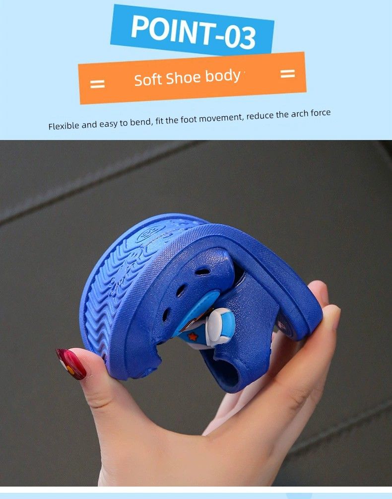 Cartoon Summer Boys Soft Bottom Children's Beach Sandals_voghion.com