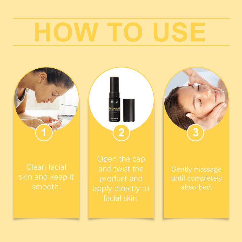 HOYGI Propolis pentru îngrijire de lungă durată și delicată a pielii uscate, Stick hidratant facial pentru îngrijirea zilnică a pielii_voghion.com