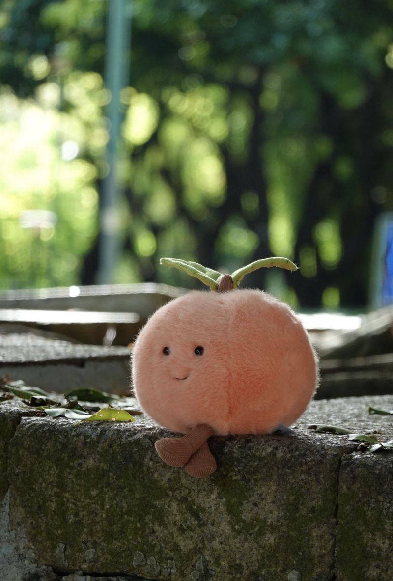 Muñeco de peluche suave británico divertido con forma de melocotón y pera, bonito regalo de cumpleaños_voghion.com