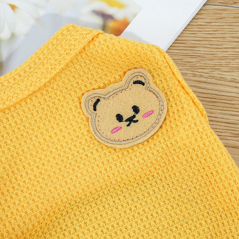 Haustierkleidung Waffelbär Sommerweste Teddy mittlere und kleine Hundekatze Hundekleidung Fabrik Großhandel_voghion.com