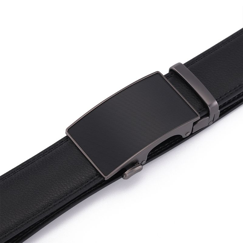 Men's Premium Cowhide Leather Belt With Automatic Buckle - Business & Casual Wear_voghion.com