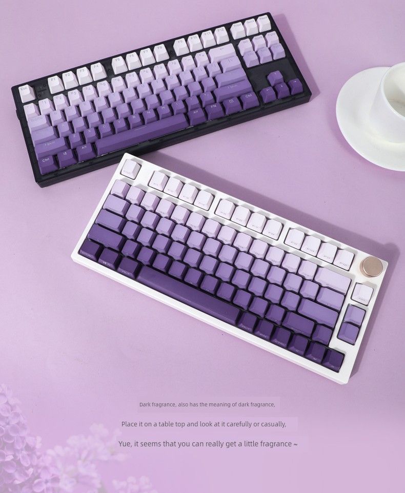 Kcpmaster Dark Fragrance Transparent Side Engraved E-Sports Key Cap_voghion.com