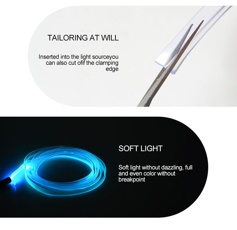 luce d'atmosfera per console centrale a LED per auto di vendita calda pannello strumenti in fibra ottica USB luce fredda luce decorativa colorata a controllo vocale_voghion.com
