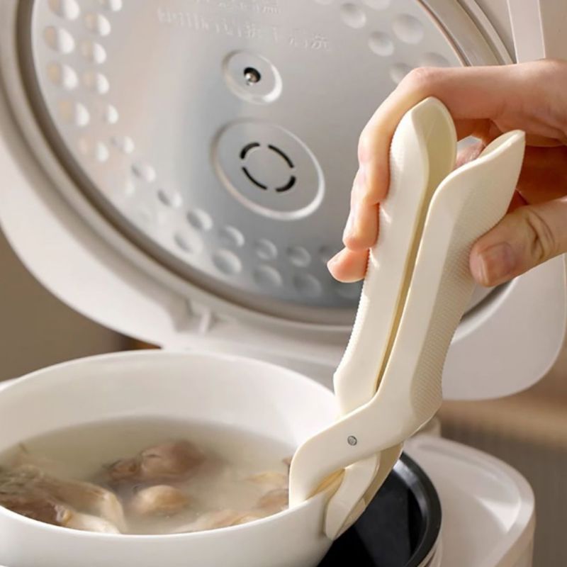 Neue Mahlzeitschalenzange, rutschfester Anti-Verbrühungs-Clip, Silikon-Anti-Verbrühungs-Halter, Greifer, langlebiger Küchenschüssel-Clip_voghion.com