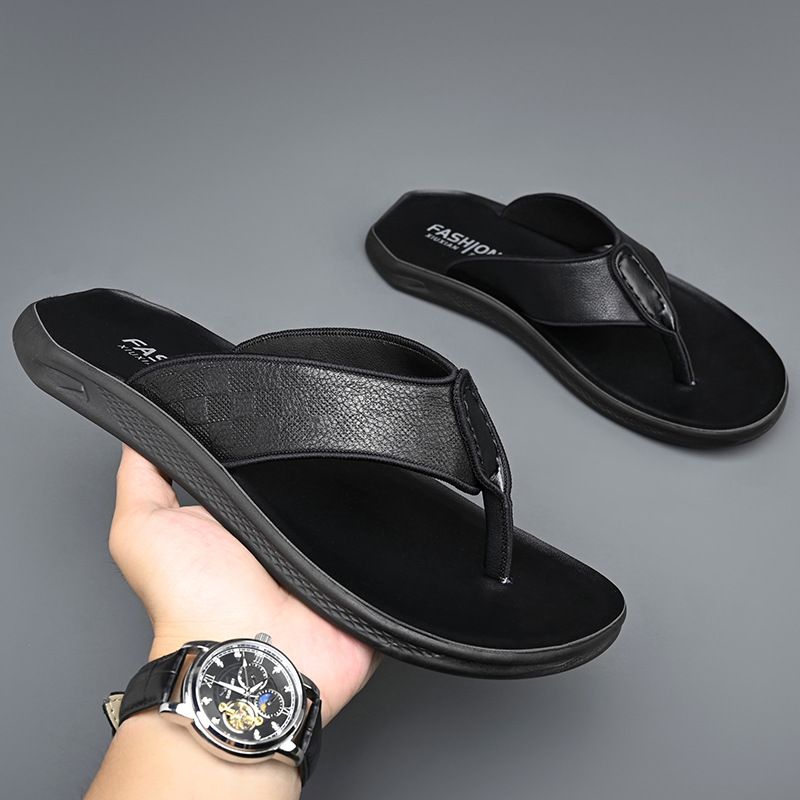 Infradito 2025, nuovi capispalla estivi, antiscivolo e antiodore per la guida, pantofole da uomo con clip per i piedi, casual da spiaggia_voghion.com