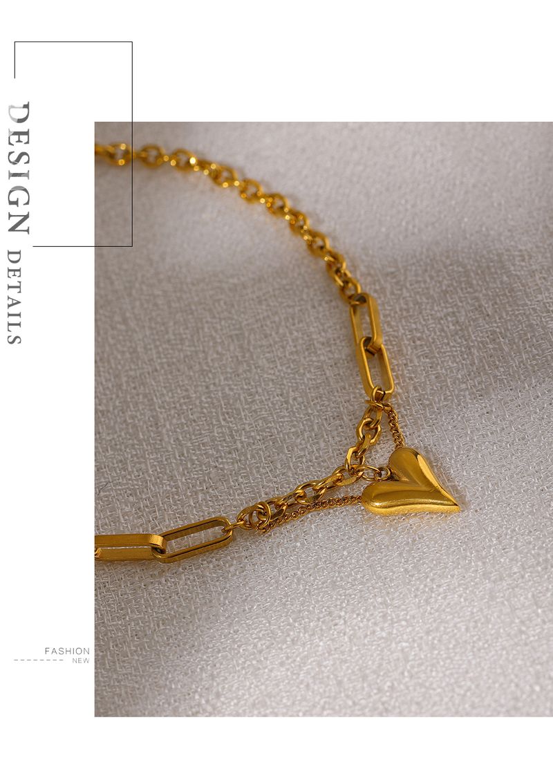 Vendita calda Collana con ciondolo in acciaio inossidabile con texture in metallo da donna_voghion.com