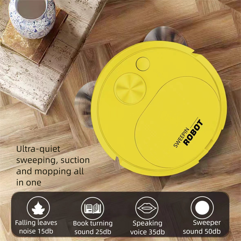 Robot aspirateur intelligent entièrement automatique pour la maison, mini machine de nettoyage, chargement USB, cadeau_voghion.com