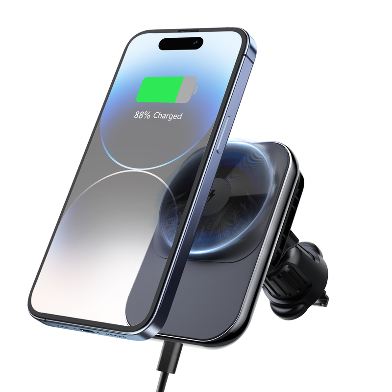 De nieuwe S16 Semiconductor Refrigeration Magnetische Zuignap Draadloze Autoladerhouder is geschikt voor iPhone 14_voghion.com