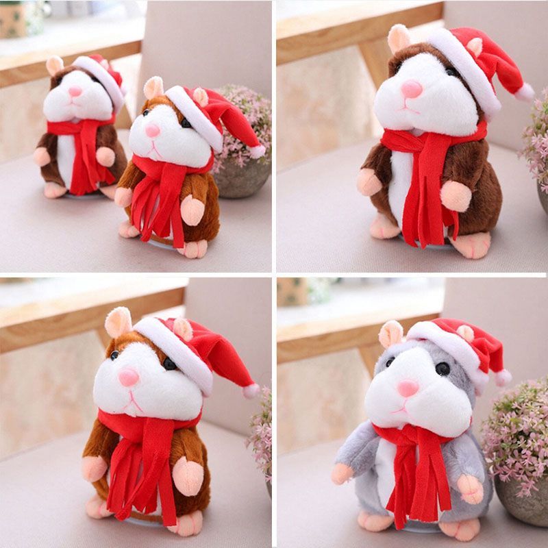 Cheeky Delightful Hamster Talking Mouse Pet Plush Christmas Toy For Kids And Adults_voghion.com