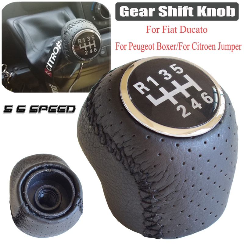 Fo Citoen Jumpe Relay Peugeot Boxe Fiat Ducato 2002-2014 5 6 Speed Manual Ca Shifte Boot Gea Shift Knob Head_voghion.com