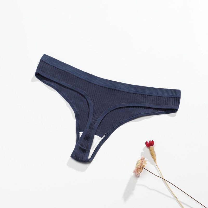 Nueva ropa interior en forma de T para niñas, con cintura ceñida y caderas elevadas, tangas con rosca y cintura baja transpirable._voghion.com