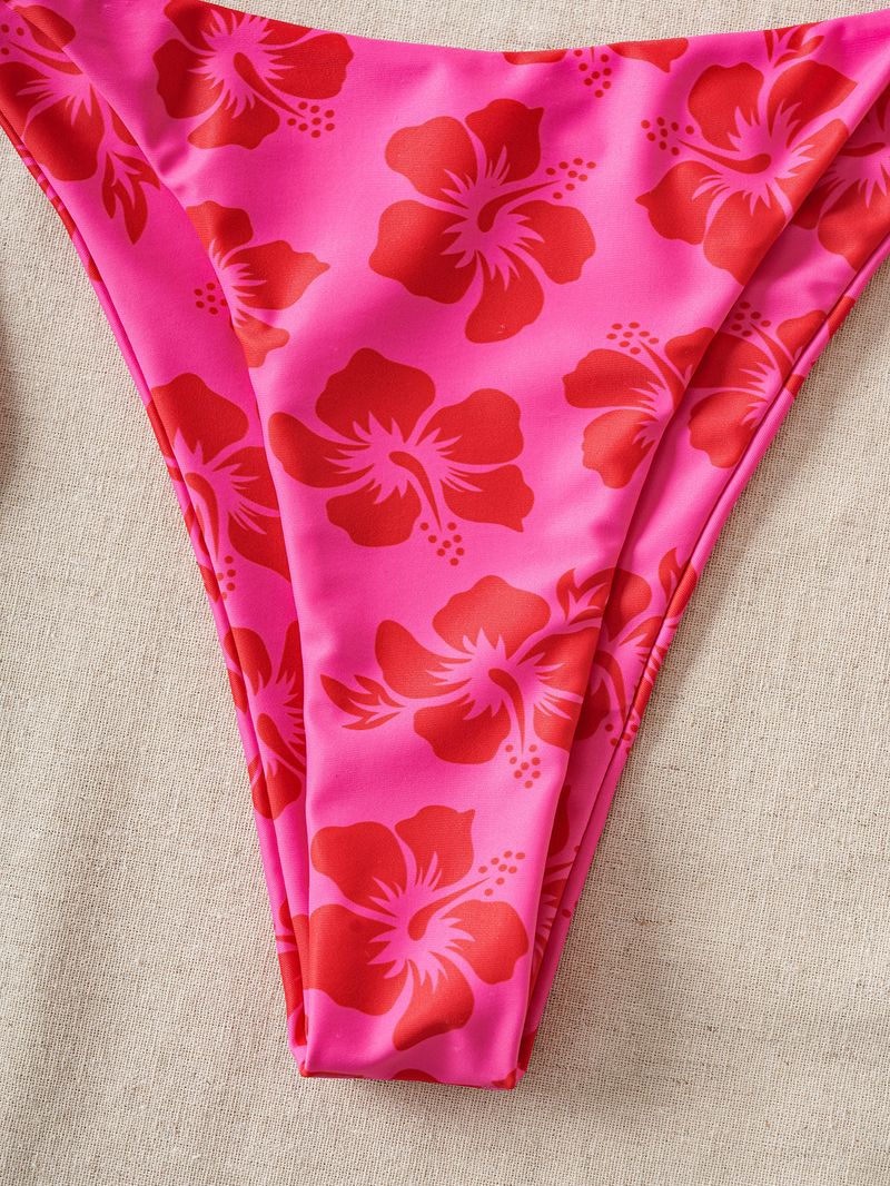 Damenbekleidung Dreieck Cup Spitze Seestern Zubehör Sexy Split Bikini Badeanzug Weiblich_voghion.com