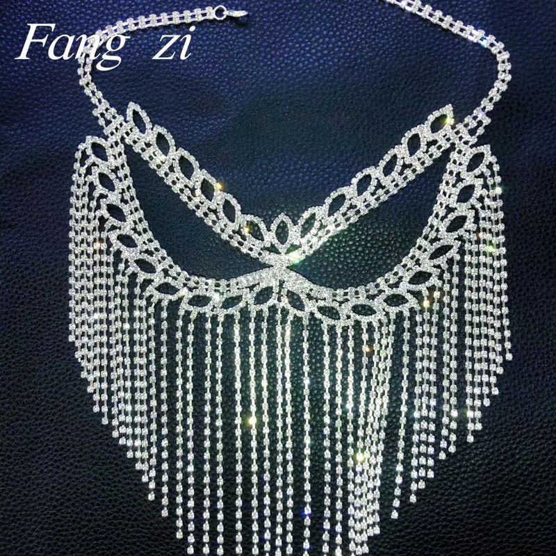 Avansert luksus rhinestone lang dusk maske mote maskerade zirkon maske ansikts smykker_voghion.com