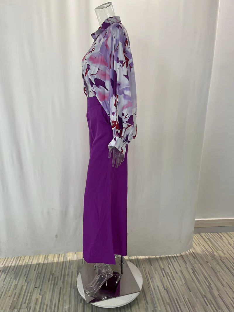 Camicie stampate popolari Pantaloni stile INS Abiti casual alla moda_voghion.com