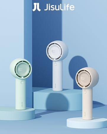 Bladeless Handheld Fan - 5 Speeds 16H Turbo Cooling_voghion.com