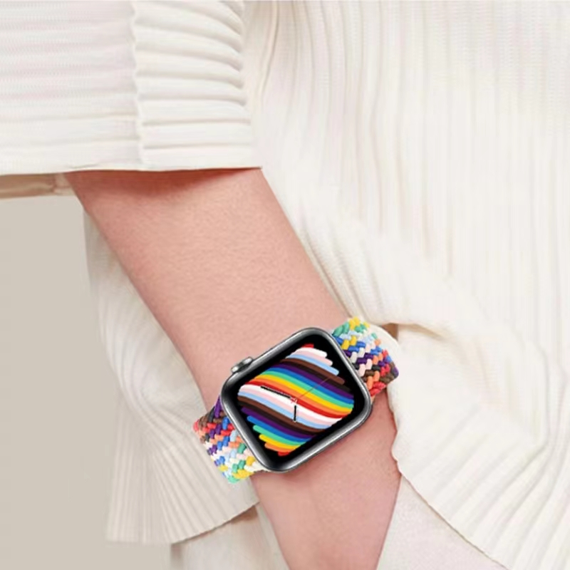 Nylon strap For Apple watch Ultra 49mm 8 7 45mm 41mm Sliding buckle design adjustable wristband For iwatch 6543SE 44mm 42mm 40mm_voghion.com