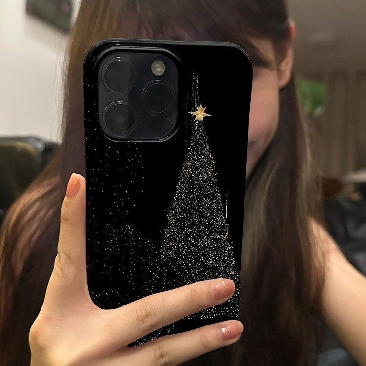 50455555550<=3 Starlight Christmas Tree Compatible With 16 Phone Case 15 Pro Max Film 14 Stand 13 Two-in-One 12_voghion.com