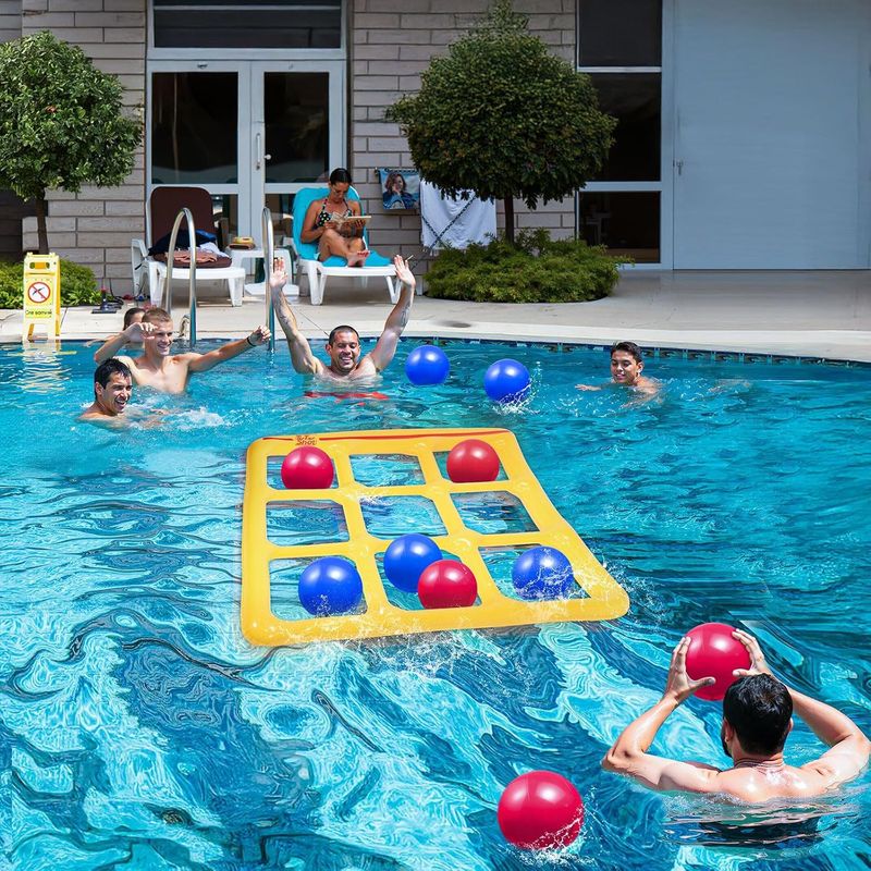Inflatable Throwing Toy Summer Multi Person Water Interactive Pitching And Throwing Circle Fun Game Props_voghion.com