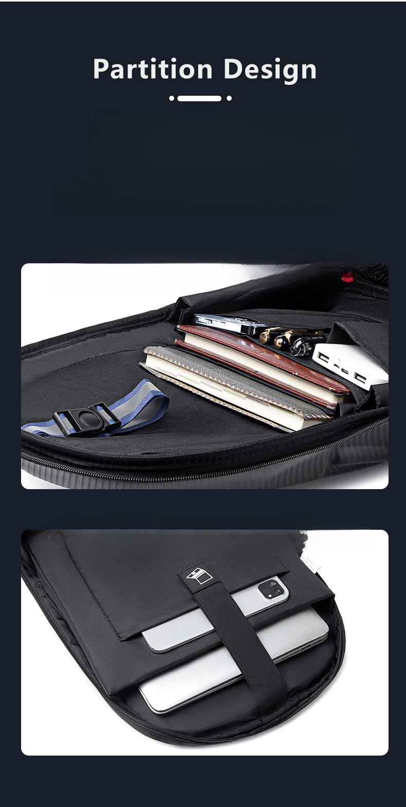 NFashionable new backpack for men, large capacity shock-absorbing waterproof backpack, computer bag_voghion.com