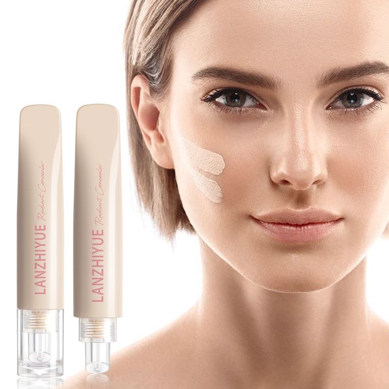 Concealer Cosmetics LANZHIYUE Foundation Concealer Liquid To Cover Facial Spots, Acne Marks, Dark Circles Concealer_voghion.com