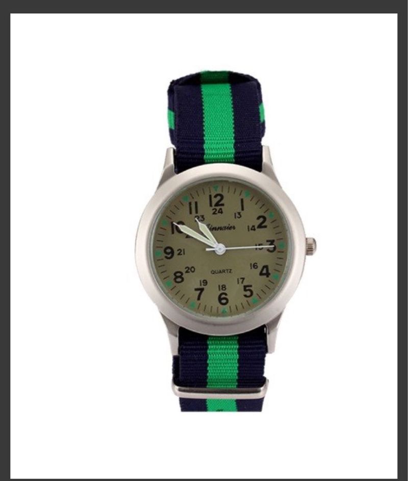 Men's and women's casual canvas strap, buckle, watch pointer_voghion.com