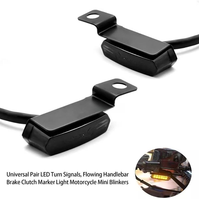 Motorcycle Turn Signals Handlebar Light LED Turn Signals Lights For Harley Davidson Sportster 1200 883 Street Bikes, Cruisers_voghion.com