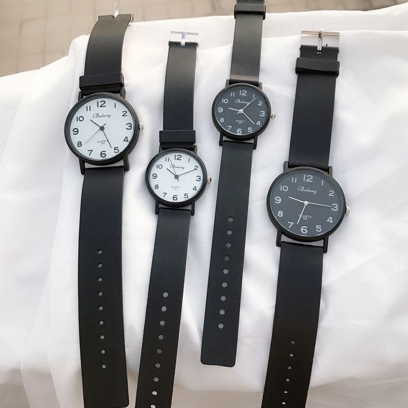 Børnemode-eksamensur, enkelt, trendy, afslappet, studenterur, mænd og kvinder, college-stil, retro, litterært parur, børneur_voghion.com
