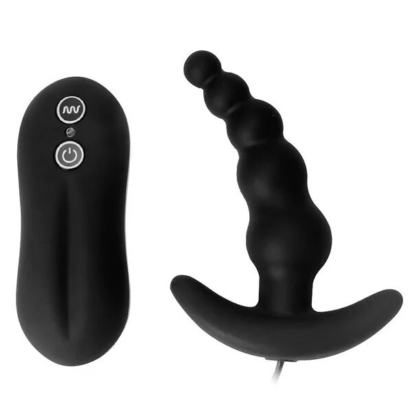 Anal Plug Dildo Vibrator Erotic 10 Frequency Vibrating Prostate Massager Anal Beads Butt Plug Vibrators For M_voghion.com