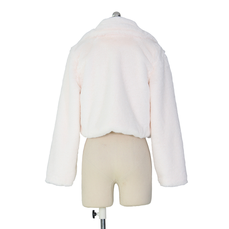L'abbigliamento femminile desidera Dunhuang vendita calda autunno e inverno cardigan in pelliccia sintetica sciolto giacca corta cappotto soffice_voghion.com