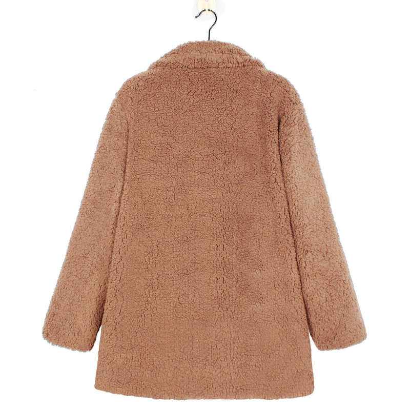 Women's Top Jacket Autumn And Winter Fashion New Suit Collar Long-sleeved_voghion.com