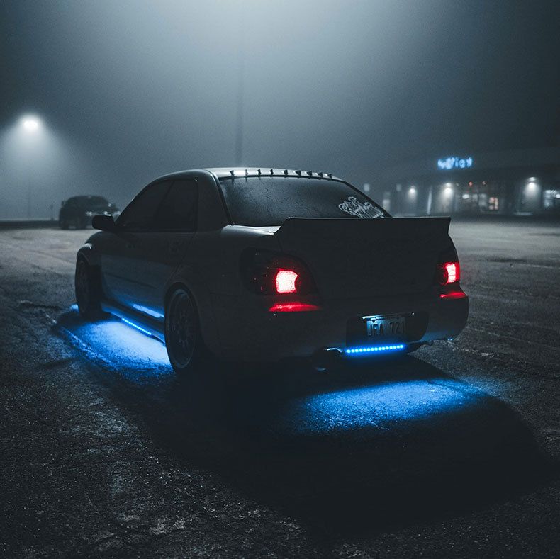 illuminazione d'atmosfera a LED per auto e moto di vendita calda, 6 strisce di luce per telaio, luce per piedi, barra luminosa ad alta luminosità_voghion.com