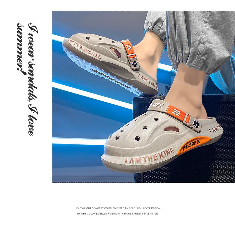 Scarpe con buco transfrontaliero nuovi sandali da uomo scarpe da spiaggia da uomo che escono EVA scarpe casual moda sandali da uomo_voghion.com